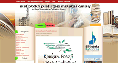 Desktop Screenshot of biblioteka.zabkowiceslaskie.pl